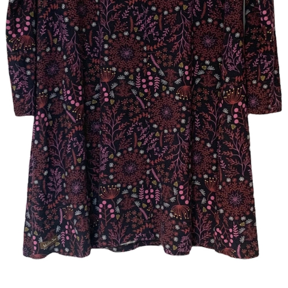 Matilda Jane New Resolution Dark Floral Stretch Long Sleeve Dress - Picture 10 of 10